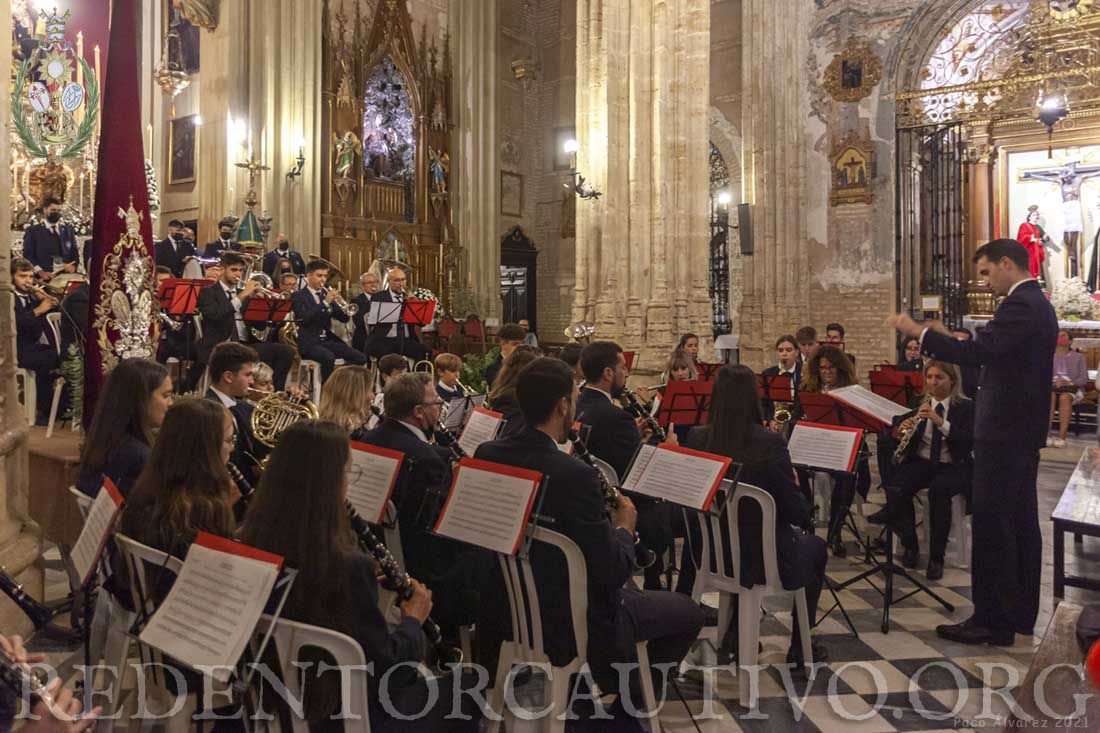 Concierto de Marchas Eucarísticas por la Asociación Musical Álvarez Quintero 475 Aniversario Hermandad Sacramental y del Redentor Cautivo